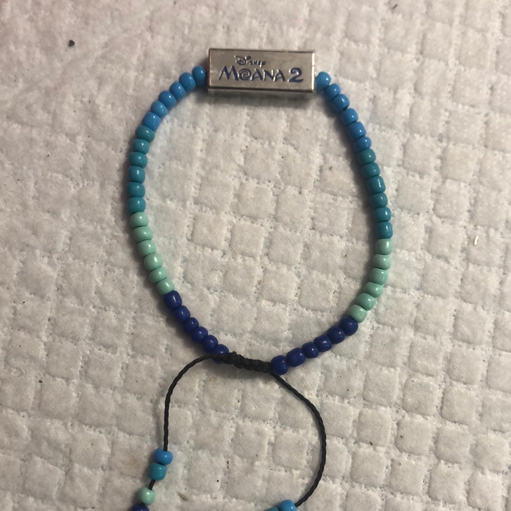 Disney Moana 2 Blue and Green Beaded Bracelet